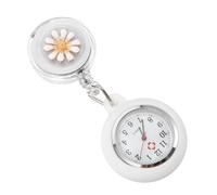 Ipetboom Water Resistant Nurse Pocket Watch for Women with White Alloy Clip-on Design, for Nurses and Doctors During Christmas Or Nurse's Week