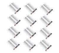 Ipetboom Waterproof 6d Eyebrow Tattoo Stickers, 12pcs Temporary Brow Transfers, Black Imitation Eyebrows for Makeup, Suitable for Eye Brow Shaping and Daily Use