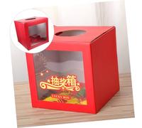 Ipetboom Wear-resistant Raffle Ticket Box Capacity Game Storage Container for Festival Lottery Multi-functional Party Supply for Ballot Donation and Card Collection with Secure Design