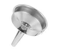 Ipetboom Wear-resistant Stainless Steel Funnel with Filter Screen Large Caliber Small Kitchen Funnel for Filling Bottles Soy Sauce Wine Oil Transfer Household Accessory
