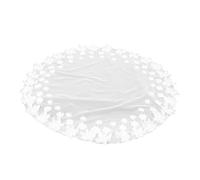 Ipetboom White Bridal Veil Floral Embroidery Details Elegant Wedding Hair Accessory for Brides Versatile for Special Occasions and Celebratory Moments