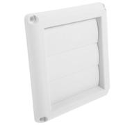 Ipetboom White Prolongs Dryer Lifespan Plastic Dryer Vent Cover with Louvered Structure Stylish Design for Exterior Use outside Vent Covers