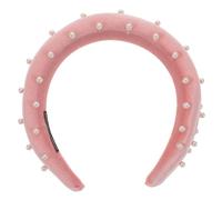 Ipetboom Wide Edge Hair Band Pearl Hair Band Bridal Headband Pearl Women Girls Party Headwear