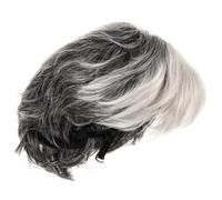 Ipetboom Wig Wig Ladies Women Cosplay Old Lady Grandma Stage Performance Photo Prop