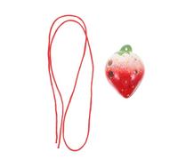 Ipetboom Wind Instrument Creative Adorable Design 6-hole Strawberry Ocarina Porcelain with Uniform Sound and Short Reverberation for Beginners for Children and Adult Practice