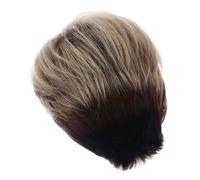 Ipetboom Women Side Bangs Wig Short Tilted Bang Fringe Natural Look Synthetic Hair for Parties Daily Wear 1 Piece