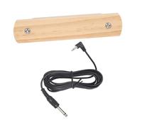 Ipetboom Wood Active Soundhole Pickup for Acoustic, Classical Ukulele Guitars, No Drilling, Vintage Piezo Guitar Pickup with Black Natural Wood Finish, Suitable for Folk and Travel Use