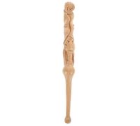 Ipetboom Wood Carved Ear Scoop Earwax Removal Tool Reusable Smooth Ear Cleaning Tool for Gentle Wax Extraction Skin Friendly Durable for Personal Hygiene