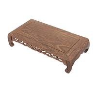 Ipetboom Wood Display Stand Vintage Style Wooden Vase Base Riser for Statues Plants Crafts Premium Thick Wood with Clear Texture Home Office Coffee Shop Decor