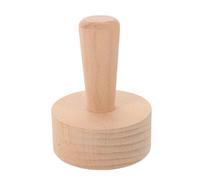Ipetboom Wood Egg Tart Press Tool with Removable Bottom Beechwood Pastry Tamper for Even Dough Pressing Non Stick French Tart Mold for Home Bakers and Professional Chefs