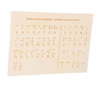 Ipetboom Wood for Blind Individuals Essential Educational Tool for Mastering Letters and Numbers Layout for Easy Reading and Independent Learning
