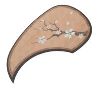 Ipetboom Wood Grain Acoustic Guitar Pickguard Scratch Guard with Cherry Blossom Teardrop Design PVC Protective Sticker for Strumming Guitars Easy Self-adhesive Installation and Removal