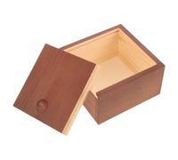 Ipetboom Wood Storage Box with Slide Lid, Sturdy Structure and Easy to Open and Close, Simple Shape Decorative Wooden Box Suitable for Jewelry Organizer or Small Sundries Storage