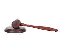 Ipetboom Wooden Auction Gavel with Sound Block Natural Wood Judge Hammer Tool for Court Law Order and Lawyer Use Practical Solid Mallet for Auctions and Meetings