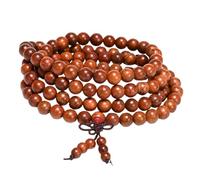 Ipetboom Wooden Buddha Bead Bracelet Beads for Men Tibetan Buddhist Style Hand Jewelry