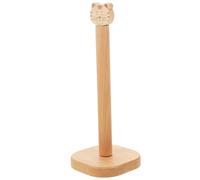 Ipetboom Wooden Cartoon Tiger Paper Towel Stand Lightweight Kitchen Roll Holder Compact Tissue Storage Rack for Home Bar Restaurant Bathroom Organizers
