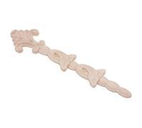 Ipetboom Wooden Carved Applique for Furniture Decorative Wood Overlay Decal Classic Three Woodcarving Craft for Cabinets Walls Doors Mirrors Easy to Install and Wear Resistant