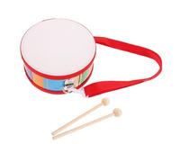 Ipetboom Wooden Double-sided Drum Set with Mallets Portable Cartoon Percussion Instrument for Lightweight Educational Drum for Early Music Development and Group Play