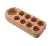 Ipetboom Wooden Essential Oil Display Rack Storage Box for Essential Oils Bottles Slots Organizer Shelf for Desk Tabletop Use