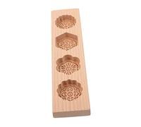 Ipetboom Wooden Green Bean Cake Mold Baking Tool for Mooncake Making Creative Floral Design Easy Demolding and Cleaning Home Kitchen Pastry Mould for Traditional Chinese Desserts