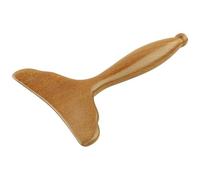 Ipetboom Wooden Gua Sha Scraper Multi-Function Massage Tool for Face Neck Back and Shoulders Portable Mermaid Tail Design for Relaxation and Stress Relief at Home and Travel