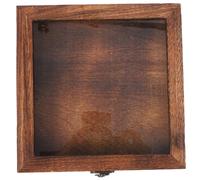 Ipetboom Wooden Insect Specimen Display Box with Transparent Lid Hook Type Vintage Collection Case for Butterflies Dried Flowers Jewelry Storage and Wall Decor Carbon Color