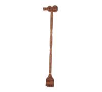 Ipetboom Wooden Massage Hammer Back Scratcher Body Knocking Massage Tool with Wenge Wood Handle for Acupoint Therapy and Muscle Relaxation at Home