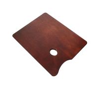 Ipetboom Wooden Paint Palette Tray for Oil Paintings and Watercolor Oval and Square Shape Lightweight Walnut Color Mixing Pallet for Artists Beginners DIY Craft