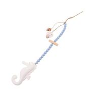 Ipetboom Wooden Seahorse Wall Hanging Coastal Decor Density Board Mediterranean Style Beachy Ornament for Bedroom Kitchen Bathroom Artistic Nautical Home Accent