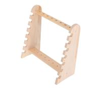 Ipetboom Wooden Test Tube Rack for Laboratory Use Stable Pipette Holder with Compatibility Space-saving Sampling Tube Organizer Natural Wood Construction for Scientific Equipment Storage