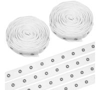 Ipetboom Yards Snap Button Tape Wide Cotton Ribbon for Clothing Sewing Fastener Strip with Evenly Spaced Secure Snaps and Easy to Sew for Bags and Garments