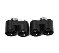 IPEVMLZ 1 Pair Exhaust Pipe Muffler Tailpipe For B&MW 3 Series G20 G21 330i 330d 330e 2019+ Carbon Fiber Tail Throat Car Accessories(Carbon black)
