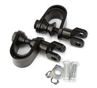 IPEVMLZ 25mm 32mm Motorcycle Pegs Black Crash Bar Highway Footpegs Footrests Clamp O-Ring Mount(Foot pegs mount)
