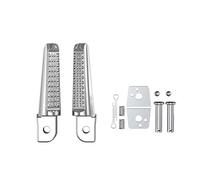 IPEVMLZ 2Pcs Motorcycle Aluminum Foot Rear Pegs Rear Footrests Foot Rests Pedals For 150 CB190R Motorcycle Parts Accessories(Silver)
