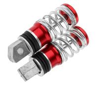 IPEVMLZ 8MM Hole Motorcycle Rear Passenger Foot Pegs Pedals Aluminum Rear Spring Footrest Pegs Pedal 113x31mm Moto Accessories(Blue)
