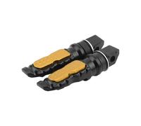 IPEVMLZ 8MM Hole Universal Motorcycle Rear Passenger Foot Pegs Aluminum Footrest Scooter minum For Motorcycles Mopeds Karts Scooters(Gold)