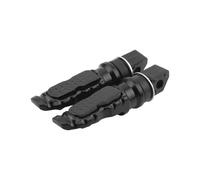 IPEVMLZ 8MM Hole Universal Motorcycle Rear Passenger Foot Pegs Aluminum Footrest Scooter minum For Motorcycles Mopeds Karts Scooters(BLACK)