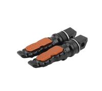 IPEVMLZ 8MM Hole Universal Motorcycle Rear Passenger Foot Pegs Aluminum Footrest Scooter minum For Motorcycles Mopeds Karts Scooters(Orange)