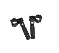 IPEVMLZ 90-Degree Folding Pedals ALCON CNC Aluminum Alloy Motorcycle Rearset Footrests Foot Rest Foot Pegs 8mm Pedal Motorcycles Parts(BLACK)