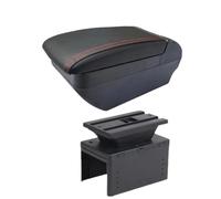 IPEVMLZ Armrest Box For Fiat For Grande For Punto For Punto Car Armrest Box Central Storage Box(F red line No USB)