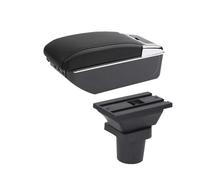 IPEVMLZ Armrest Box For Toyota For Yaris 3 Hybrid For Yaris For Vitz Car Armrest Box Interior Retrofit Central Storage Box(D2 black line 7USB)