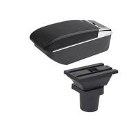 IPEVMLZ Armrest Box For Toyota For Yaris 3 Hybrid For Yaris For Vitz Car Armrest Box Interior Retrofit Central Storage Box(B2 black line NO USB)