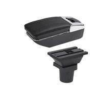 IPEVMLZ Armrest Box For Toyota For Yaris 3 Hybrid For Yaris For Vitz Car Armrest Box Interior Retrofit Central Storage Box(A2 black line No USB)