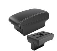 IPEVMLZ Armrest Box Storage Box Interior Details Modified For Peugeot 307 I 2001 2002 2003 2004 2005 2006 2007 2008(A3 Black white NO USB)