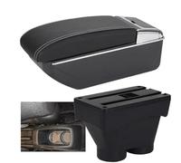 IPEVMLZ Armrest Retrofit Parts Interior For Peugeot 208 Armrest Box 2012 2013 2014 2015 2016 2017 2018 Car Storage Box(D3 Black white NoUSB)