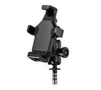 IPEVMLZ Ball Handlebar Mirror Anti-Vibration Motorcycle Phone Holder Fork Stem Base High-Speed Secure Lock For Bike ATV UTV Scooter(Fork Stem Type)