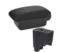 IPEVMLZ Car Armrest Box Central Store Content Storage Box Arm For Daihatsu For Sirion Armrest For Materia 2007-2015(C2 Black line NO USB)