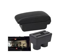 IPEVMLZ Car Armrest Box For TOYOTA For RUSH Armrest Box For Toyota For Avanza For Rush Car Armrest Storage Box(B white line 3USB)