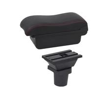 IPEVMLZ Car Armrest Box For Toyota For Yaris For Vitz 5dr Hatchback 1998-2008 2009 2010 2011 Armrest Box Car Central Storage Box(A2 red line No USB)