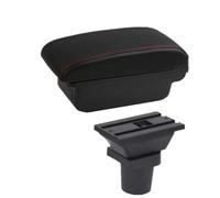 IPEVMLZ Car Armrest Box For Toyota For Yaris For Vitz 5dr Hatchback 1998-2008 2009 2010 2011 Armrest Box Car Central Storage Box(A1 red line No USB)